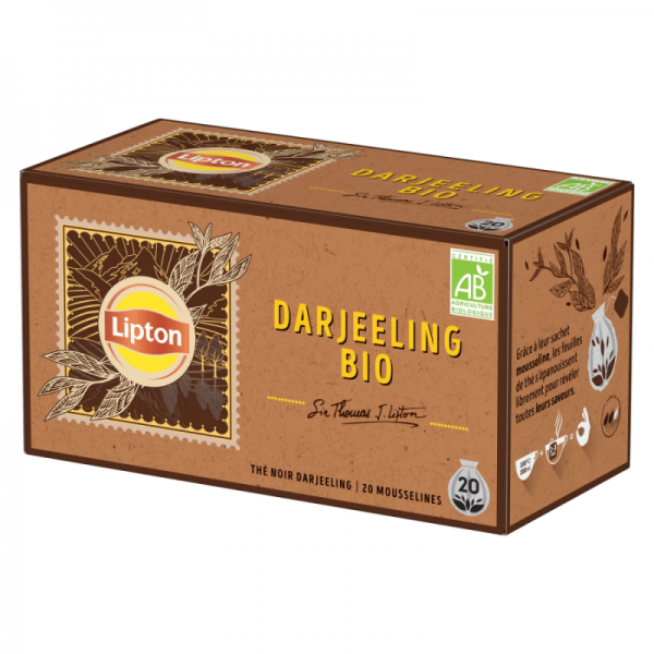 Lipton Darjeeling Bio Tea Bags 4 Boxes Of 20 (80) 